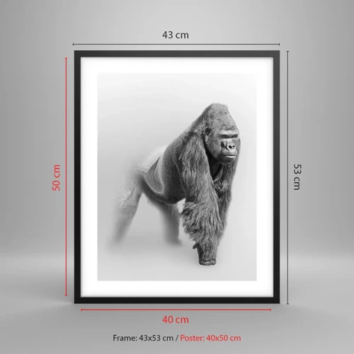 Poster in black frame - Certain of Its Strength - 40x50 cm