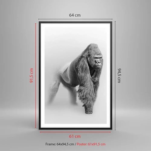 Poster in black frame - Certain of Its Strength - 61x91 cm