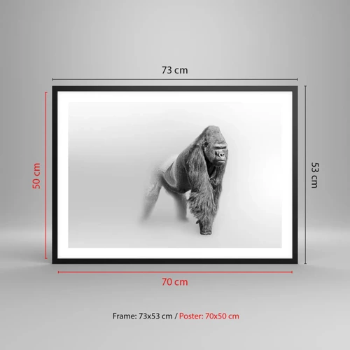 Poster in black frame - Certain of Its Strength - 70x50 cm