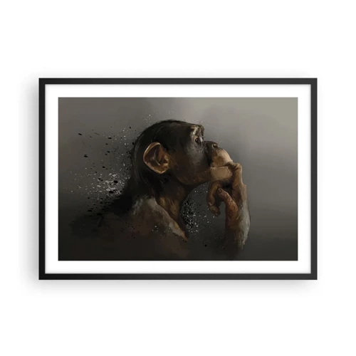 Poster in black frame - Certainly a Thinker - 70x50 cm