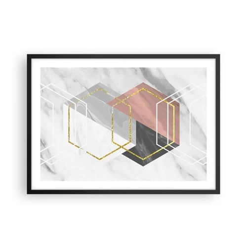 Poster in black frame - Chain Composition - 70x50 cm