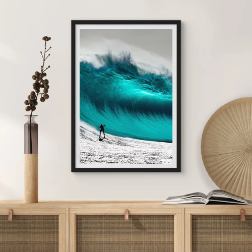 Poster in black frame - Challenge Accepted - 50x70 cm