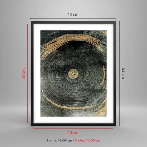 Poster in black frame - Change and Persistance - 40x50 cm