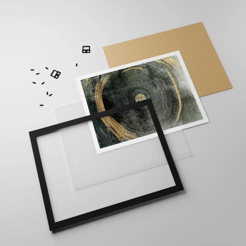 Poster in black frame - Change and Persistance - 50x40 cm