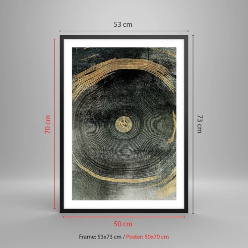 Poster in black frame - Change and Persistance - 50x70 cm