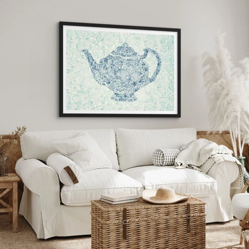 Poster in black frame - Charm of Tea - 70x50 cm