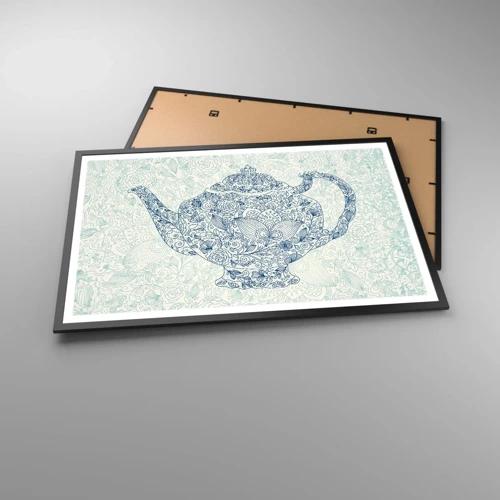 Poster in black frame - Charm of Tea - 91x61 cm