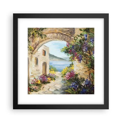 Poster in black frame - Charm of a Sea Province - 30x30 cm