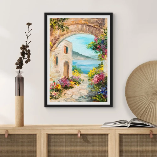 Poster in black frame - Charm of a Sea Province - 50x70 cm