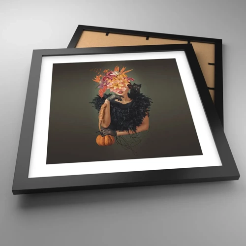 Poster in black frame - Charm of a Witch - 30x30 cm