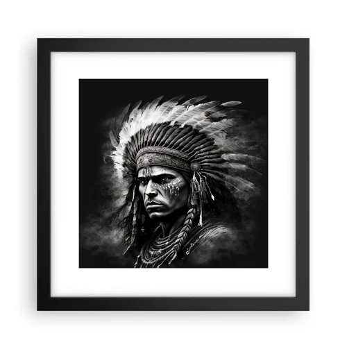 Poster in black frame - Chief and Warrior - 30x30 cm