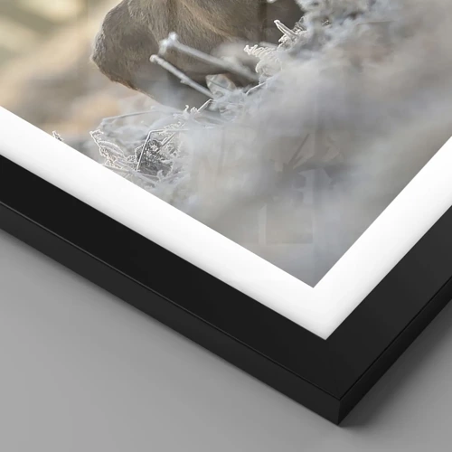 Poster in black frame - Chilly Morning - 40x30 cm