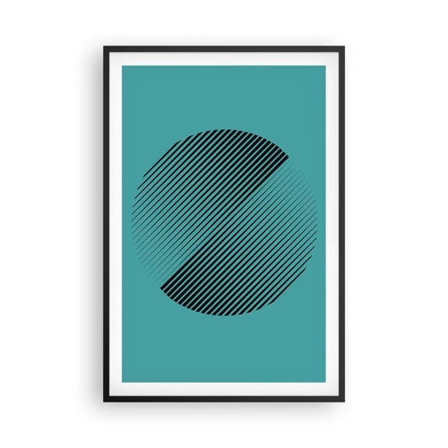 Poster in black frame - Circle - Geometrical Variation - 61x91 cm
