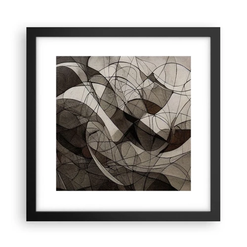Poster in black frame - Circulation of the Colours of the Earth - 30x30 cm