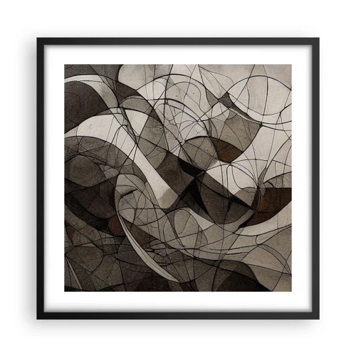 Poster in black frame - Circulation of the Colours of the Earth - 50x50 cm