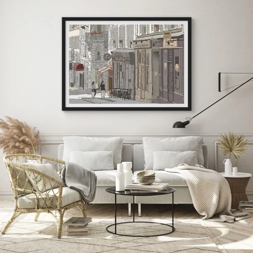 Poster in black frame - City Joys - 100x70 cm