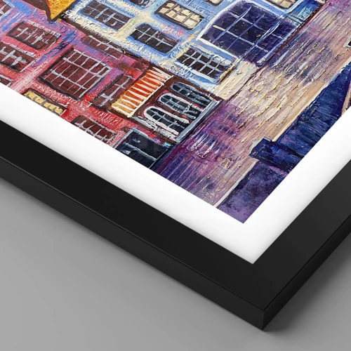 Poster in black frame - City Like From a Fairytale - 40x40 cm