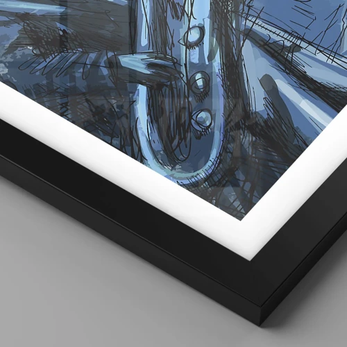 Poster in black frame - City Rhapsody - 40x50 cm