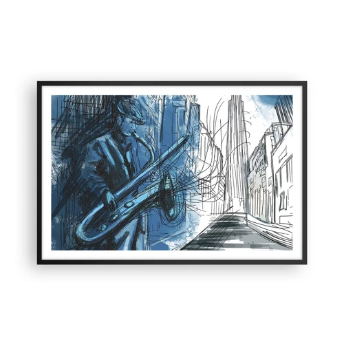 Poster in black frame - City Rhapsody - 91x61 cm