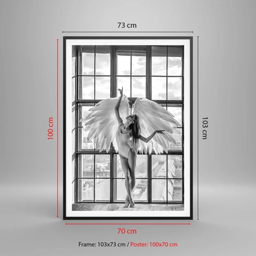 Poster in black frame - City of Angels? - 70x100 cm