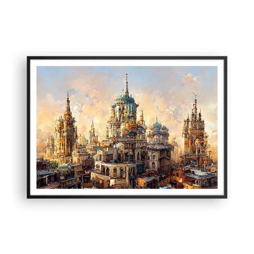 Poster in black frame - City of Cities - 100x70 cm