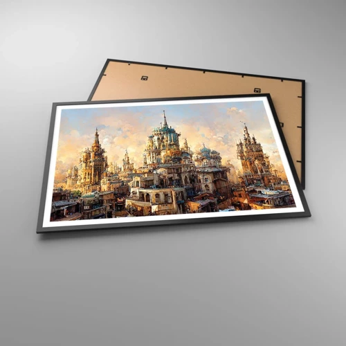 Poster in black frame - City of Cities - 100x70 cm