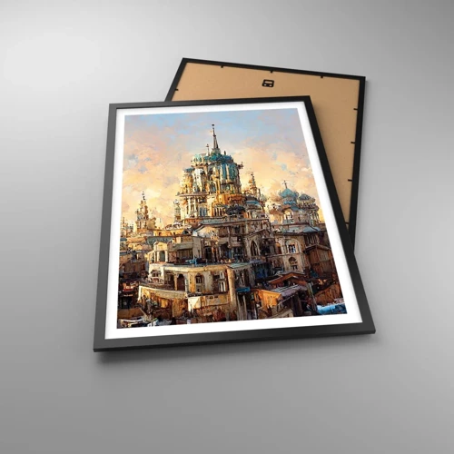 Poster in black frame - City of Cities - 50x70 cm