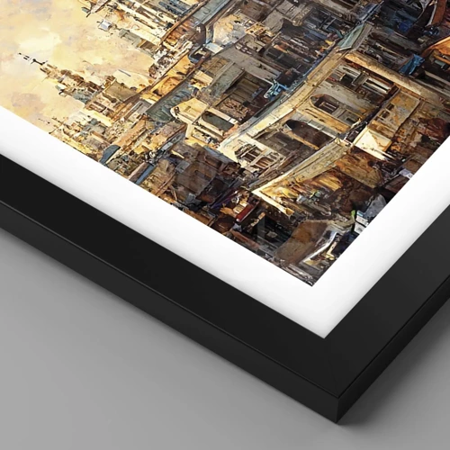 Poster in black frame - City of Cities - 50x70 cm