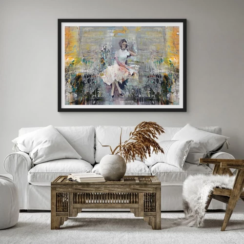 Poster in black frame - Classical and Modern - 100x70 cm