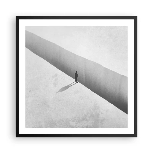Poster in black frame - Clear Goal - 60x60 cm