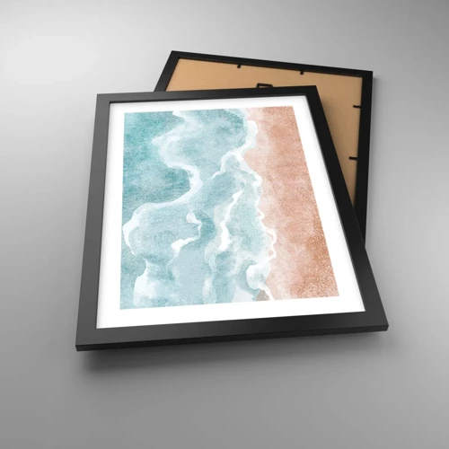 Poster in black frame - Cloudy Abstract - 30x40 cm