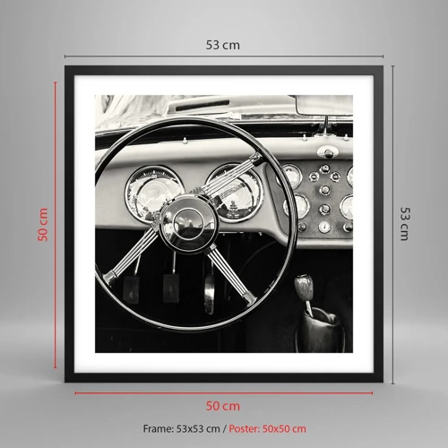 Poster in black frame - Collector's Dream - 50x50 cm