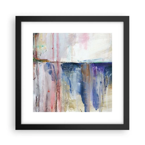 Poster in black frame - Colourful Impressions an Associations - 30x30 cm