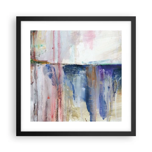 Poster in black frame - Colourful Impressions an Associations - 40x40 cm