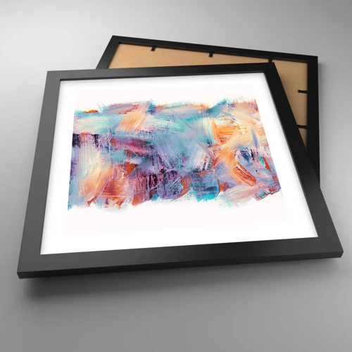 Poster in black frame - Colourful Mess - 30x30 cm