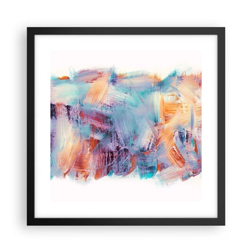 Poster in black frame - Colourful Mess - 40x40 cm