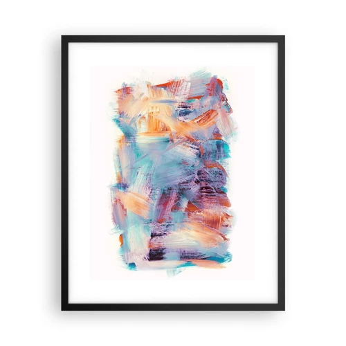 Poster in black frame - Colourful Mess - 40x50 cm