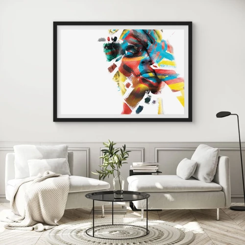 Poster in black frame - Colourful Personality - 40x30 cm