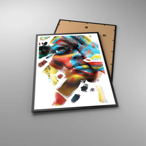 Poster in black frame - Colourful Personality - 70x100 cm