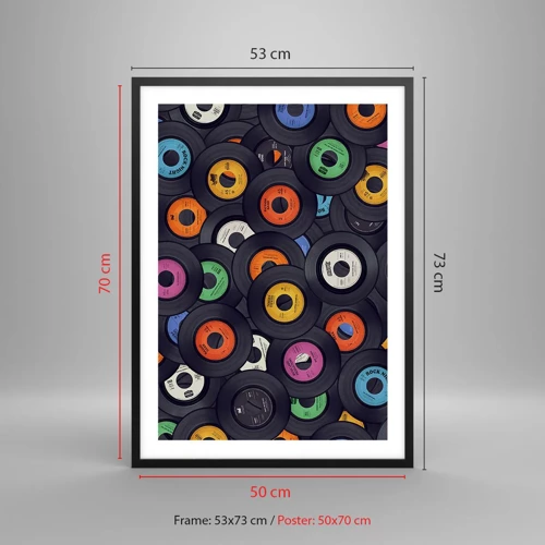 Poster in black frame - Colours of Classics - 50x70 cm