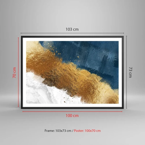 Poster in black frame - Colours of Summer - 100x70 cm