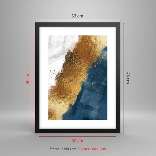 Poster in black frame - Colours of Summer - 30x40 cm