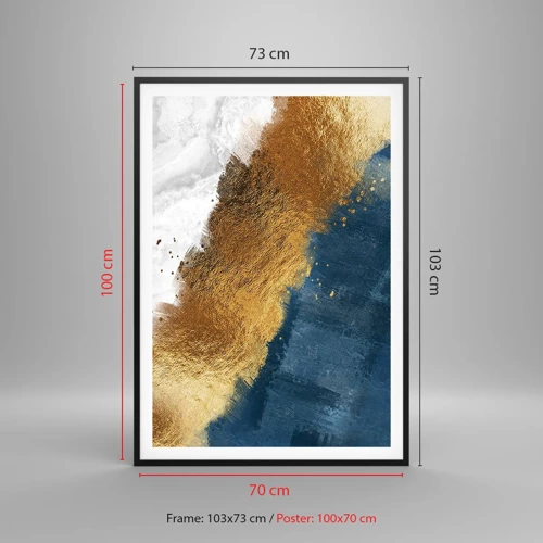 Poster in black frame - Colours of Summer - 70x100 cm