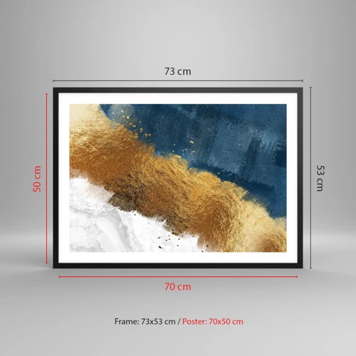 Poster in black frame - Colours of Summer - 70x50 cm