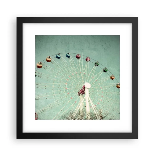 Poster in black frame - Come Have Fun - 30x30 cm