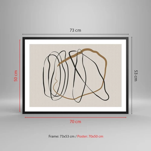 Poster in black frame - Composition - Dance of Possession - 70x50 cm