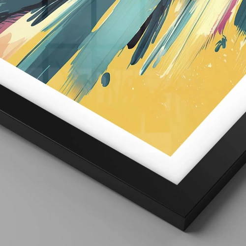 Poster in black frame - Composition -Explosion of Joy - 50x70 cm