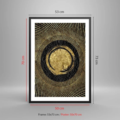 Poster in black frame - Composition Glamour - 50x70 cm