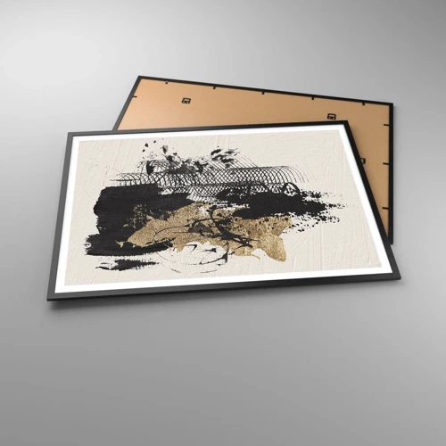 Poster in black frame - Composition With Passion - 100x70 cm