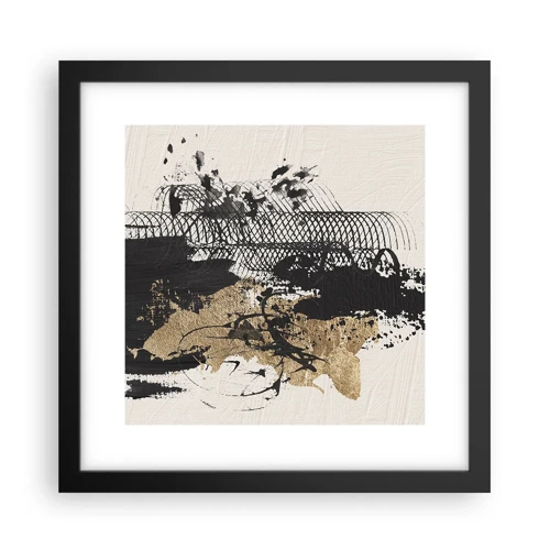 Poster in black frame - Composition With Passion - 30x30 cm